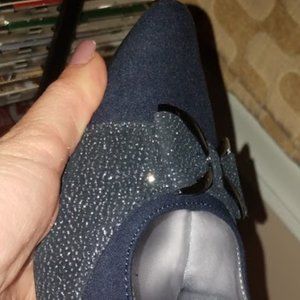 Karen Scott Navy sling back Medium Heel-Sz-10